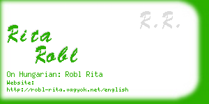 rita robl business card